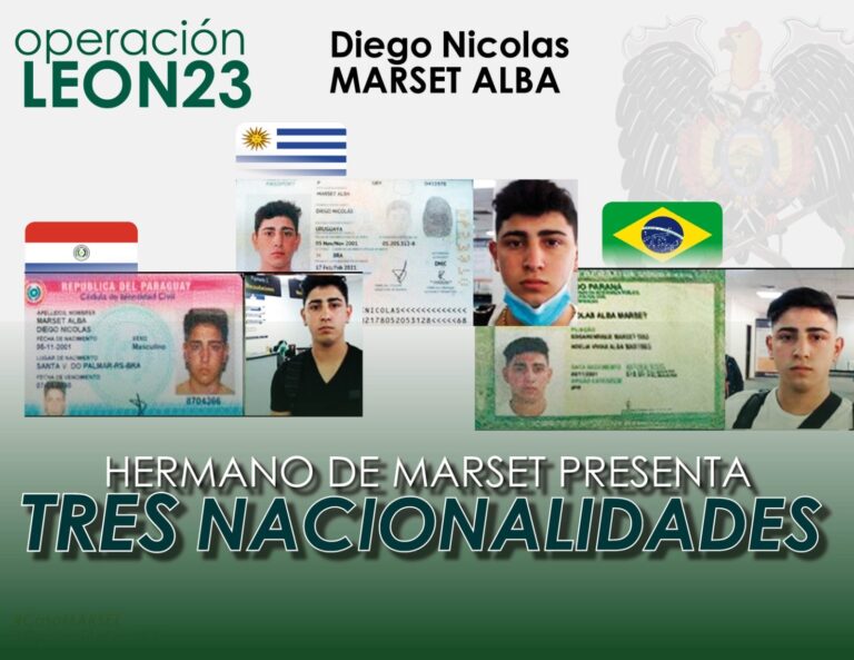 Capturan a Diego Marset Alba hermano de Sebastián Marset