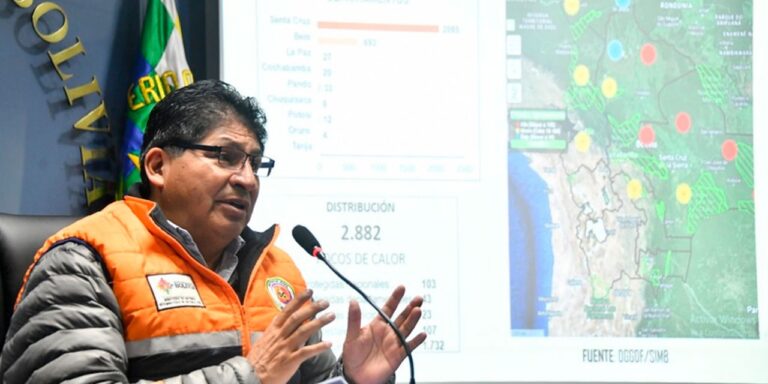 2.992 focos de calor fueron registrados en todo el país